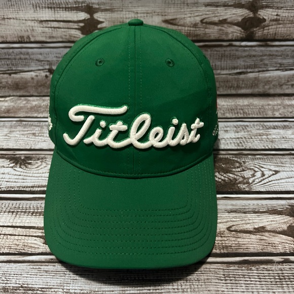 Titleist Green Golf Hat Green With Logo - Picture 1 of 8